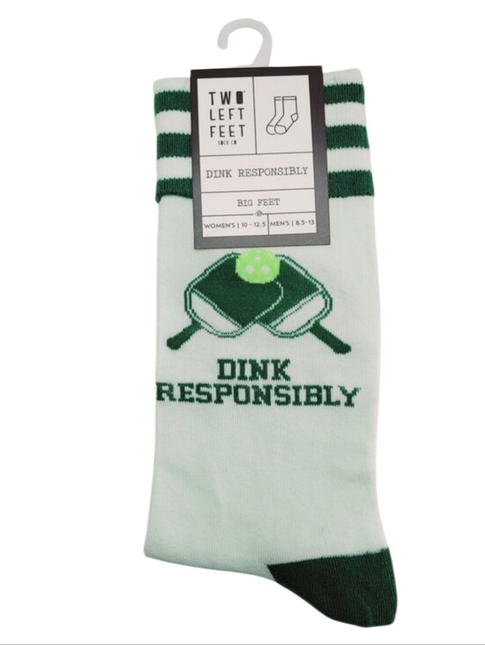 Two Left Feet Sock Co. "Dink Responsibly" Socks Pickleball